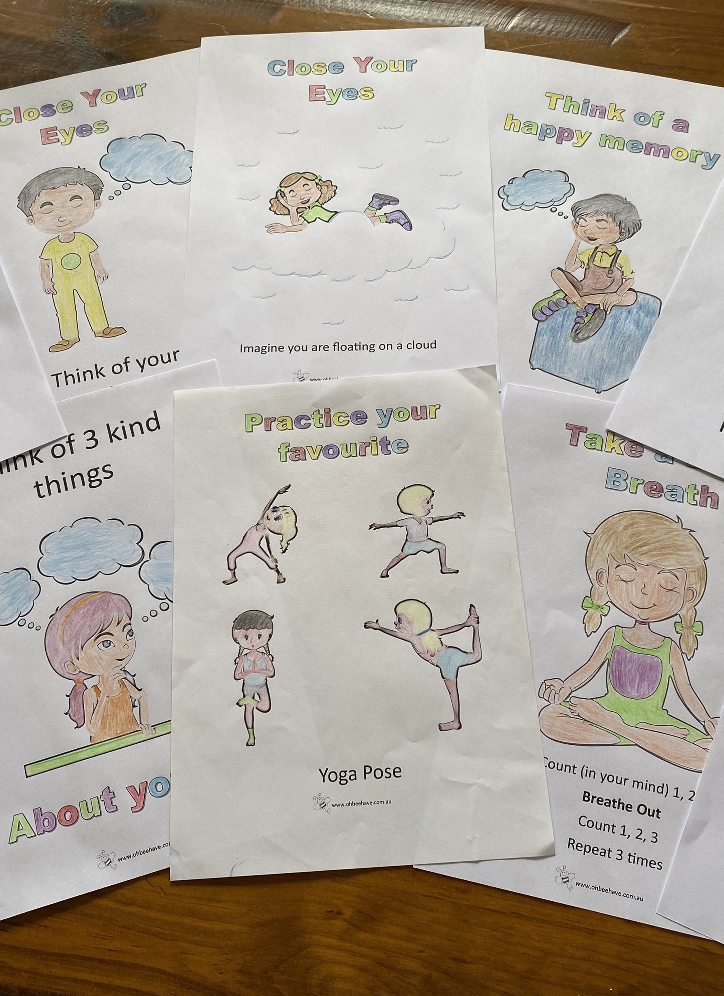 PRINTABLE Emotional Regulation Colour-In Sheets for kids | Self Regulation | Mindfulness | Deep Breathing | Yoga | Grounding | Visualisation
